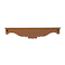 23.5" Embossed Wooden Wall Shelf by Ashland®